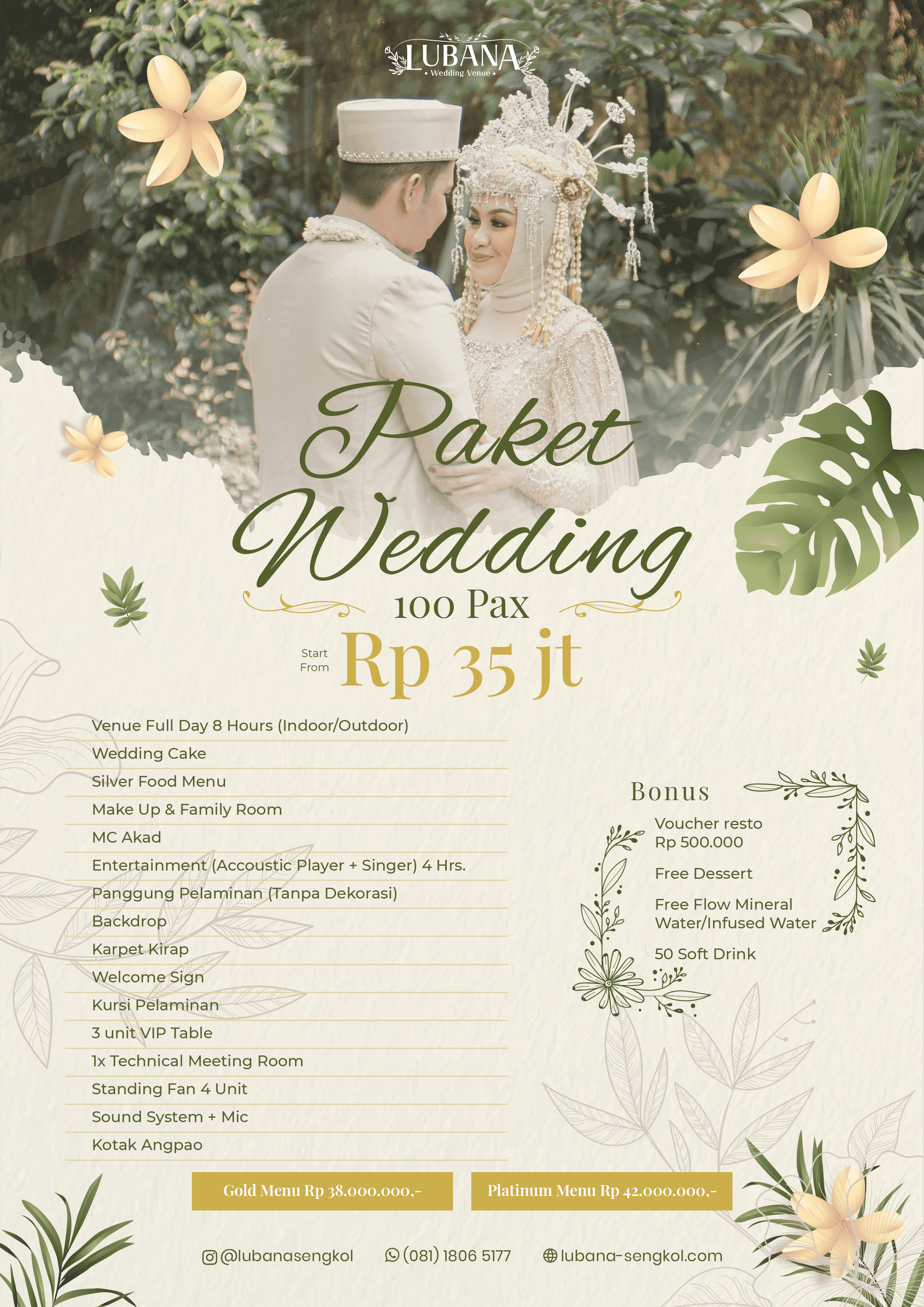 Paket Wedding - 100 pax