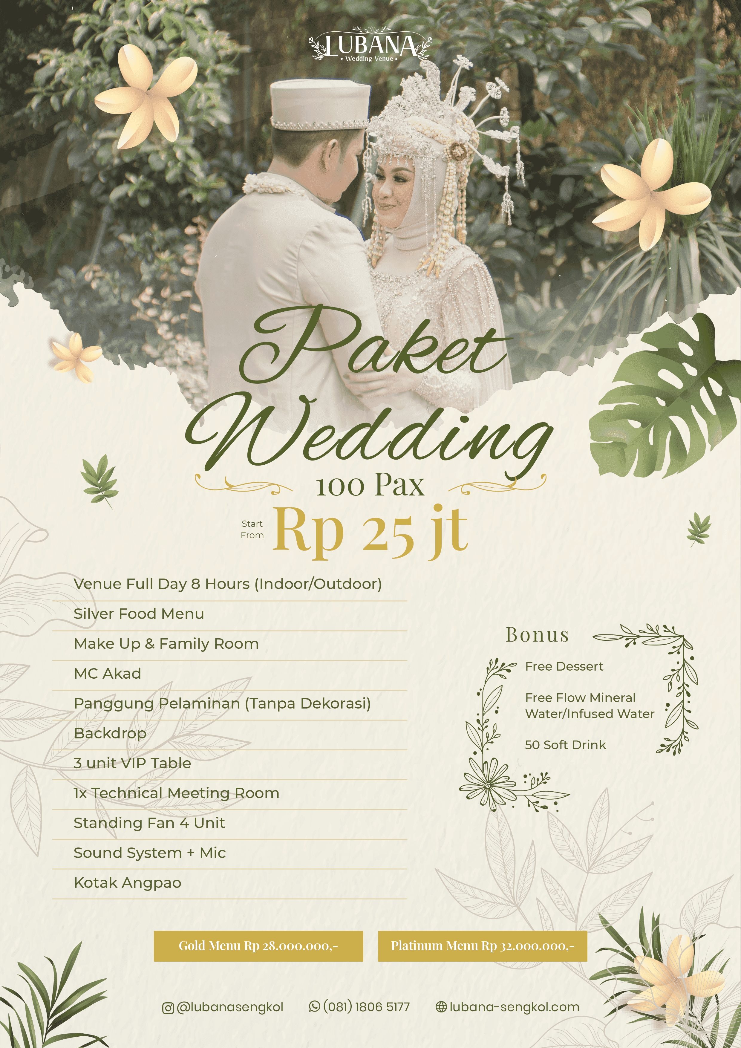 Paket Wedding - 100 pax