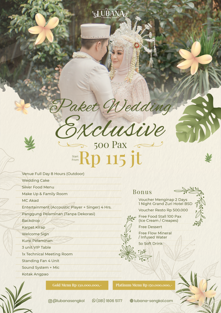 Paket Wedding Exclusive - 500pax